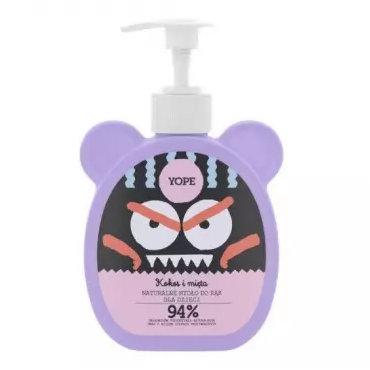 YOPE -  Yope Naturalne mydło do rąk dla dzieci - Kokos i mięta, 400 ml 